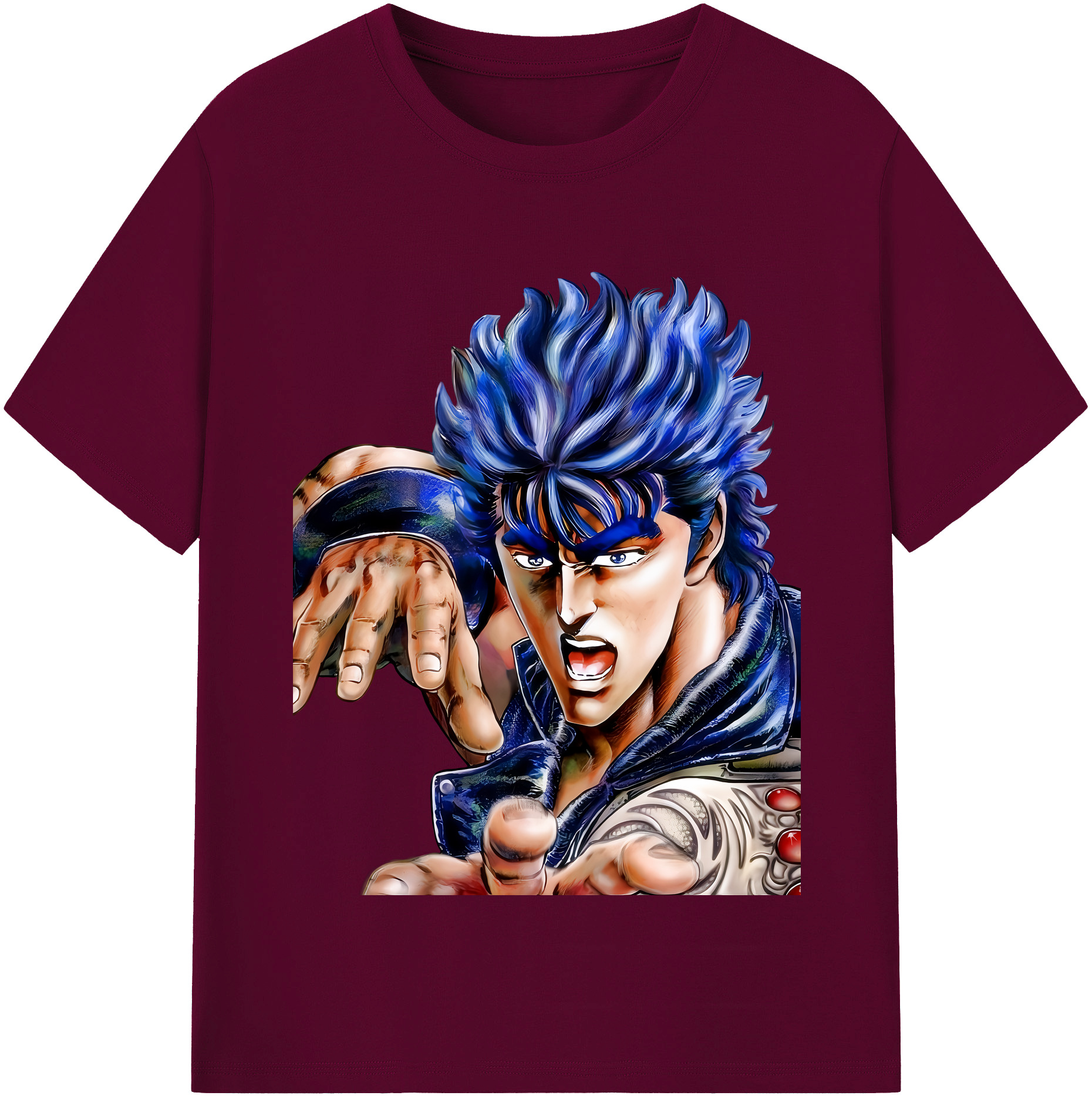 （画像用） 北斗の拳 Fist of the North Star レディースカジュアルプリントTシャツ（綿100％）